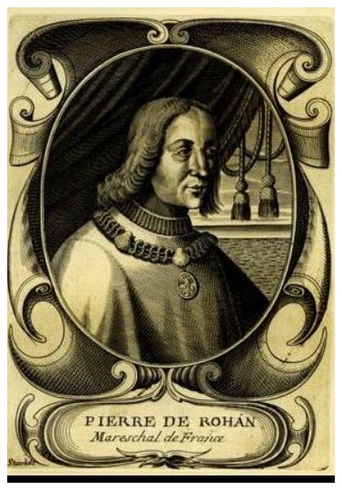 = Pierre de Rohan, dit le mar&eacute;chal de Gi&eacute;, n&eacute; au ch&acirc;teau de Mortiercrolles &agrave; Saint-Quentin-les-Anges en 1451 mort &agrave; Seiches-sur-le-Loir le 22 avril 1513, est un homme politique et un militaire fran&ccedil;ais, mar&eacute;chal de France, et l'un des proches conseillers des rois Louis XI, Charles VIII et Louis XII.